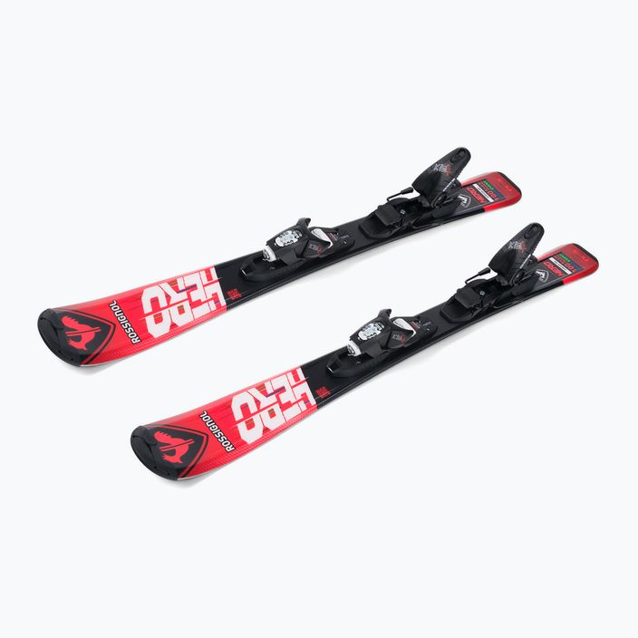 Παιδικά χιονοδρομικά σκι Rossignol Hero 100-140 + Kid4 red 4