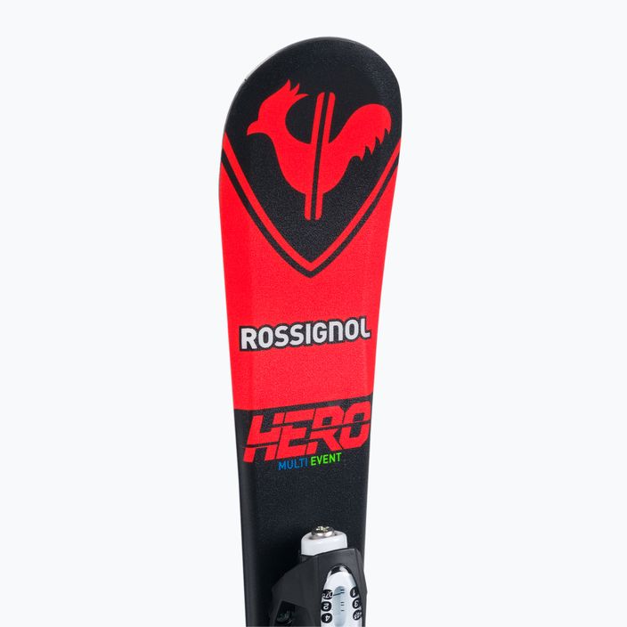 Παιδικά χιονοδρομικά σκι Rossignol Hero Pro + Team 4 GW Black Bulk red 8