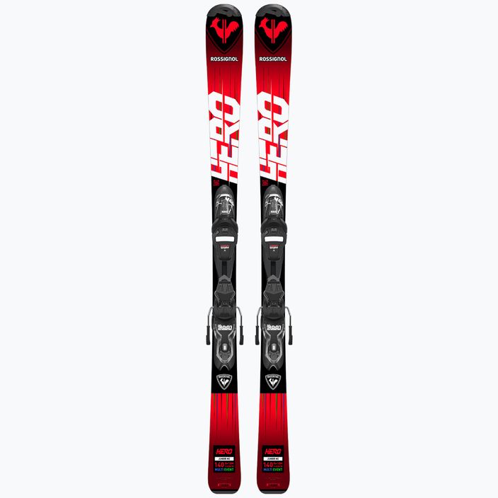Παιδικά χιονοδρομικά σκι Rossignol Hero 130-150 + XP7 red 10
