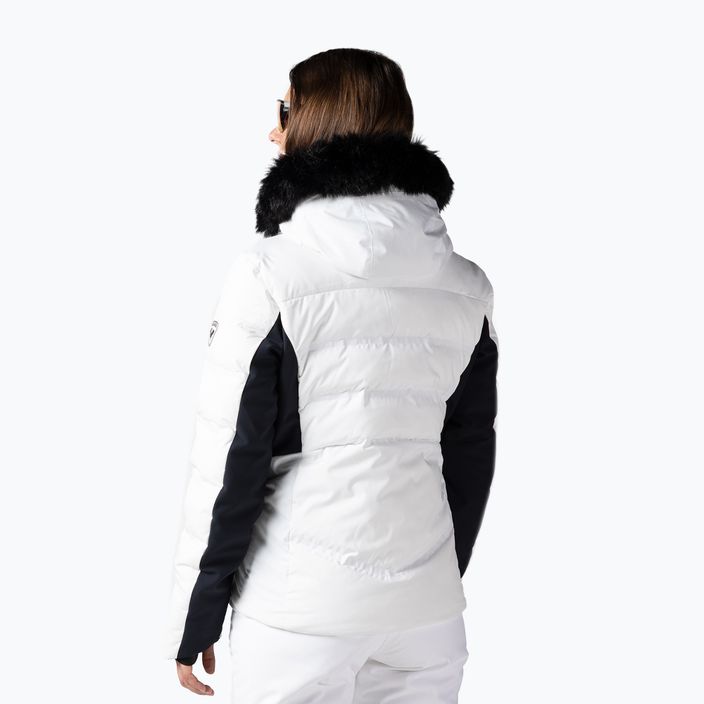 Γυναικείο μπουφάν σκι Rossignol Depart λευκό 3