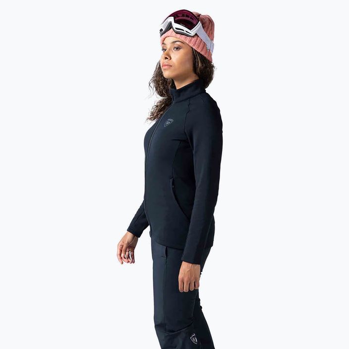 Γυναικείο φούτερ σκι Rossignol Classique Clim μαύρο 3