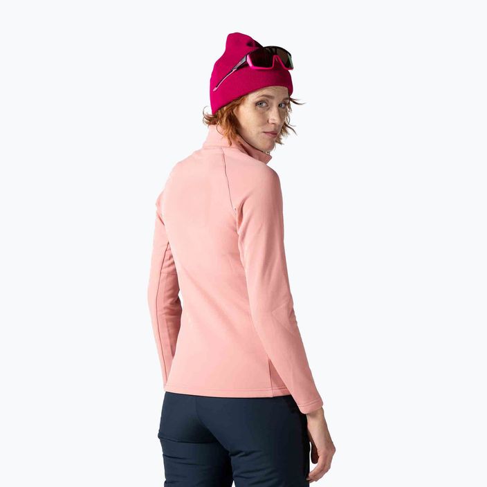 Γυναικείο φούτερ σκι Rossignol Classique Clim cooper ροζ 2