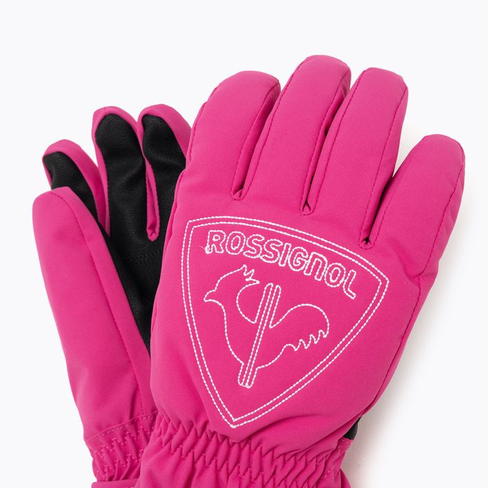 Rossignol Jr Rooster G ορχιδέα ροζ παιδικό γάντι σκι 4