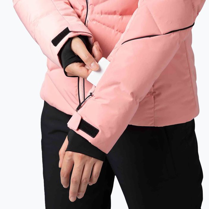 Γυναικείο μπουφάν σκι Rossignol Staci παστέλ ροζ 9