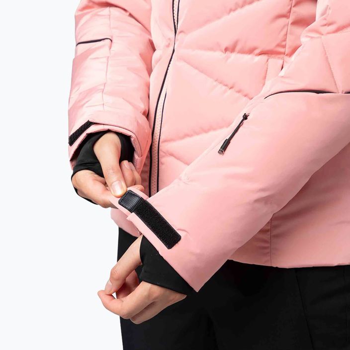 Γυναικείο μπουφάν σκι Rossignol Staci παστέλ ροζ 13