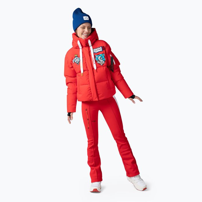 Γυναικείο μπουφάν σκι Rossignol Modul Down Bomber κόκκινο 2