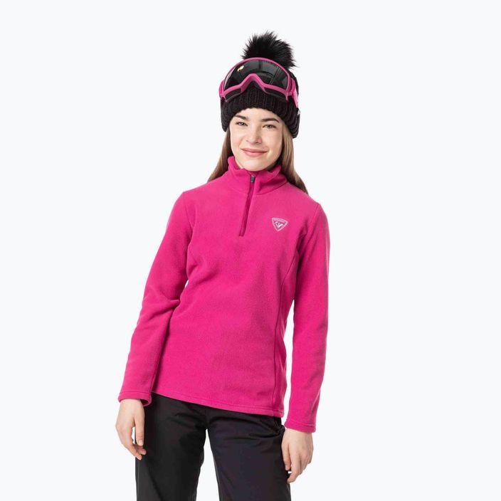 Rossignol Girl Fleece ορχιδέα ροζ παιδικό φούτερ για σκι
