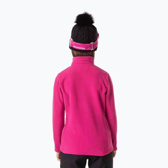 Rossignol Girl Fleece ορχιδέα ροζ παιδικό φούτερ για σκι 2