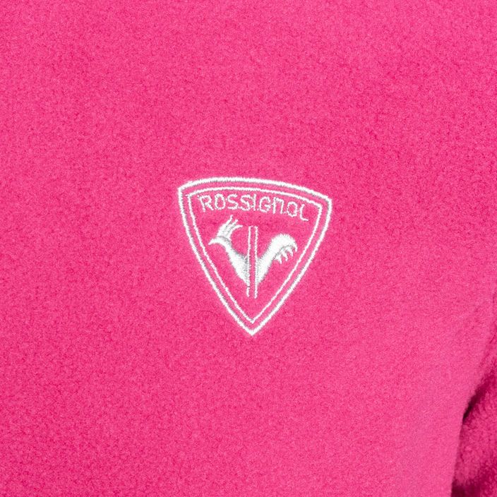Rossignol Girl Fleece ορχιδέα ροζ παιδικό φούτερ για σκι 8
