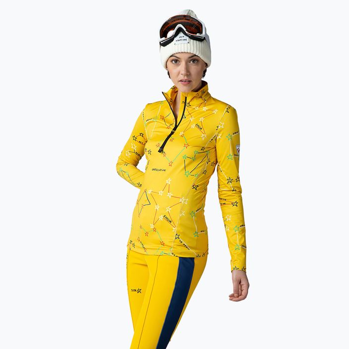 Γυναικείο θερμικό φούτερ Rossignol Booster 1/2 Zip Top 100 κίτρινο 3