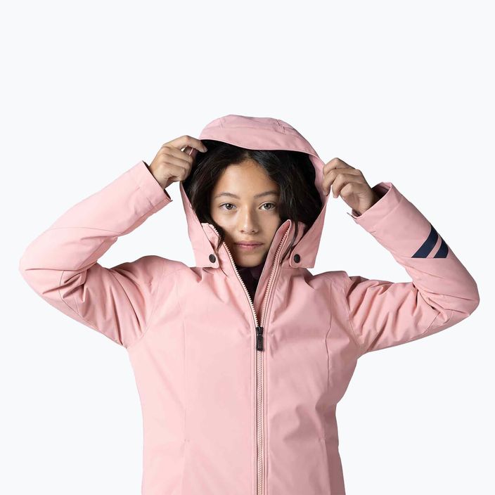 Rossignol Girl Fonction cooper ροζ παιδικό μπουφάν για σκι 5