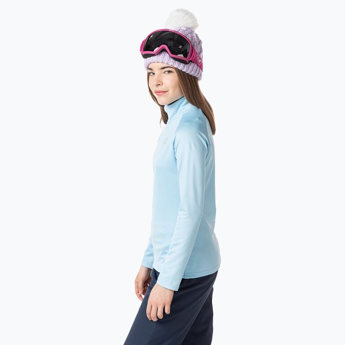 Rossignol Girl Warm Stretch glacier παιδικό φούτερ για σκι 3