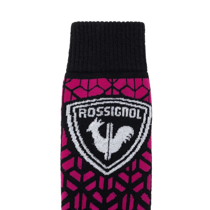 Ανδρικές Rossignol L3 Wool & Silk ορχιδέα ροζ κάλτσες σκι 3