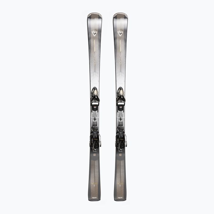 Γυναικείο σκι κατάβασης Rossignol Nova 8 + XP11 δέστρες σκούρο γκρι/χρυσό