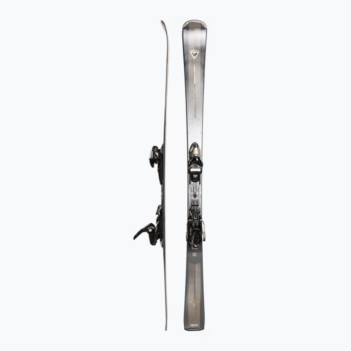 Γυναικείο σκι κατάβασης Rossignol Nova 8 + XP11 δέστρες σκούρο γκρι/χρυσό 2