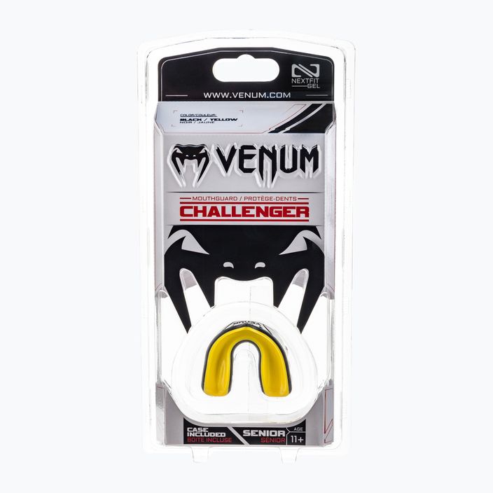 Venum Challenger ενιαίο προστατευτικό σαγονιού μαύρο και κίτρινο 0618