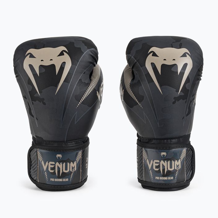 Γάντια πυγμαχίας Venum Impact μαύρο-γκρι VENUM-03284-497