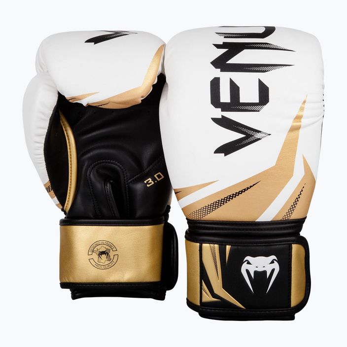 Venum Challenger 3.0 λευκά και χρυσά γάντια πυγμαχίας 03525-520 7