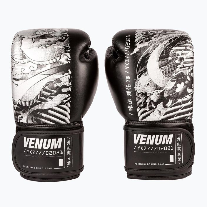 Venum YKZ21 Boxing μαύρα/λευκά παιδικά γάντια πυγμαχίας 6