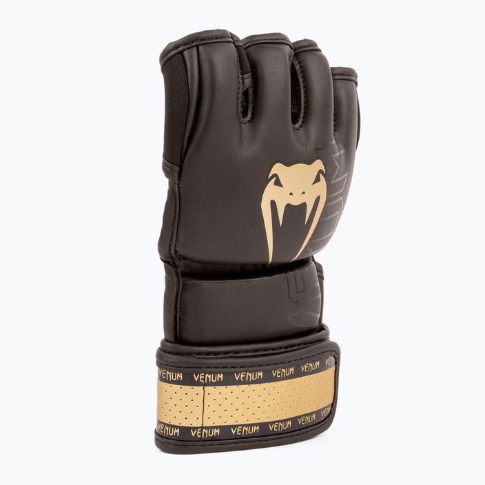 Venum Impact 2.0 μαύρα/χρυσά γάντια MMA 7