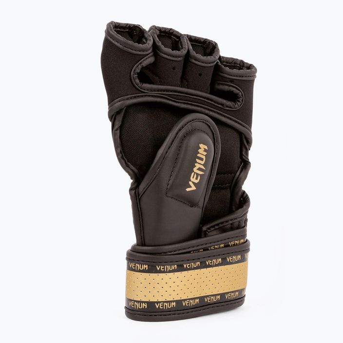 Venum Impact 2.0 μαύρα/χρυσά γάντια MMA 8