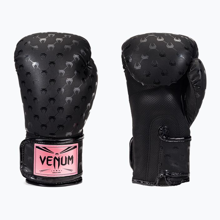 Venum Impact Monogram μαύρο-χρυσό γάντια πυγμαχίας VENUM-04586-537 3