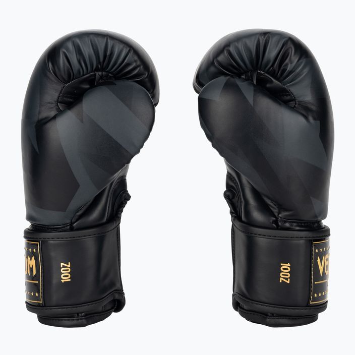 Venum Razor μαύρα/χρυσά γάντια πυγμαχίας 3
