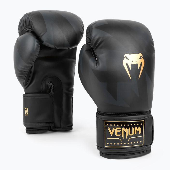 Venum Razor μαύρα/χρυσά γάντια πυγμαχίας 5