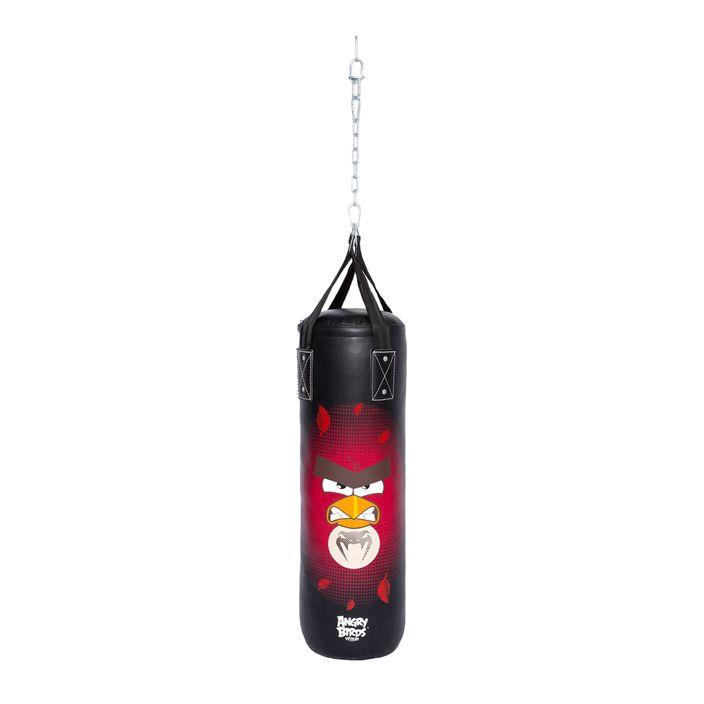 Venum Angry Birds Punching Bag 60 x 25 μαύρος/κόκκινος παιδικός σάκος πυγμαχίας 2