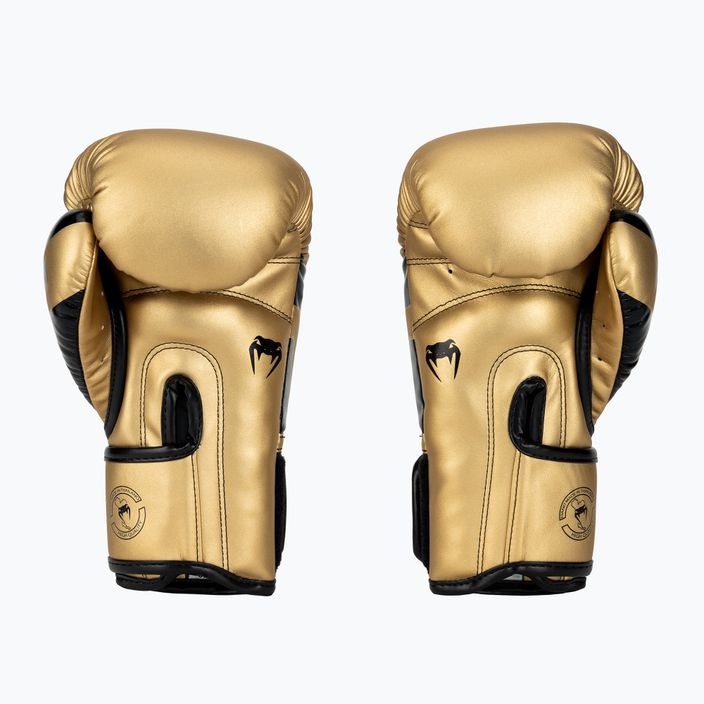 Venum Elite ανδρικά γάντια πυγμαχίας χρυσά και μαύρα 1392-449 2
