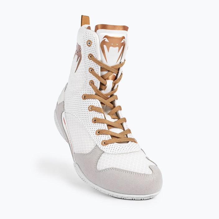 Venum Elite μπότες πυγμαχίας λευκό/χρυσό 3