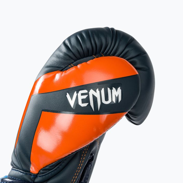 Venum Elite γάντια πυγμαχίας ναυτικό/ασημί/πορτοκαλί 5