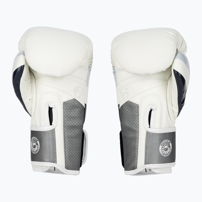 Venum Elite Evo γκρι/λευκά γάντια πυγμαχίας 2
