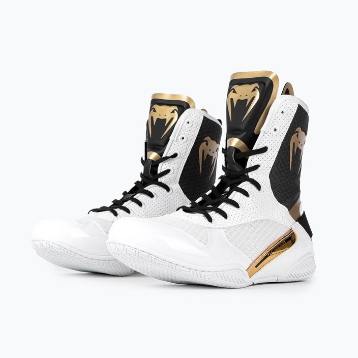 Venum Elite μπότες πυγμαχίας λευκό/μαύρο/χρυσό 7