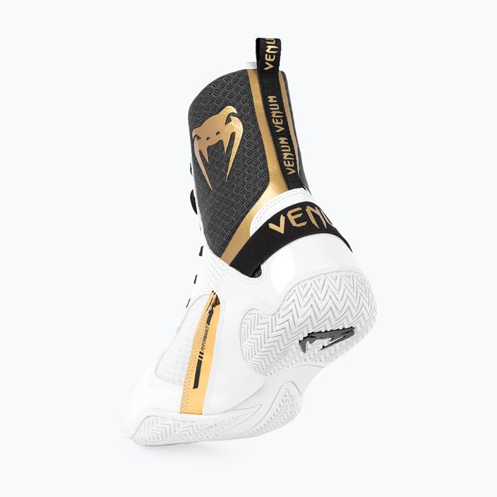 Venum Elite μπότες πυγμαχίας λευκό/μαύρο/χρυσό 12