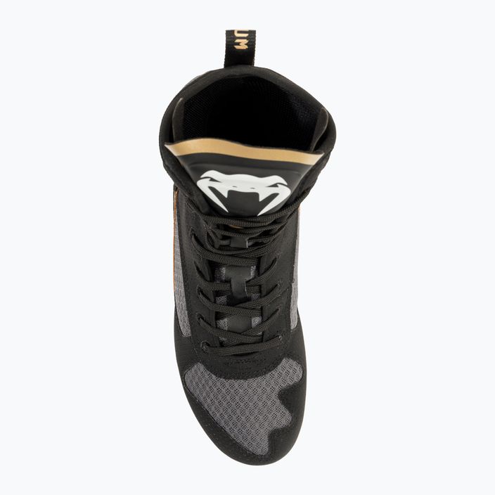 Venum Elite μπότες πυγμαχίας μαύρο/λευκό/χρυσό 6