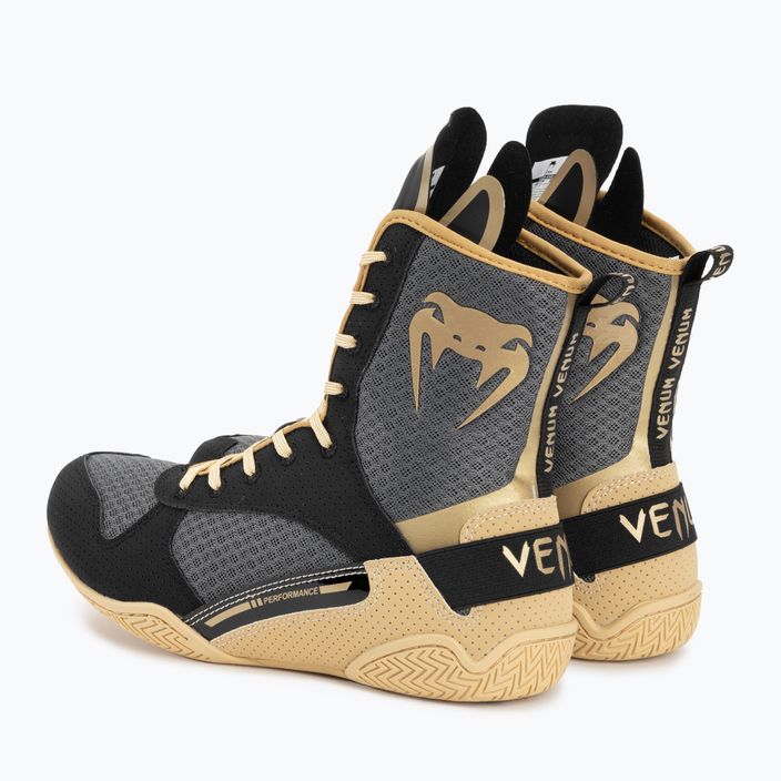 Venum Elite μπότες πυγμαχίας μαύρο/μπεζ 3