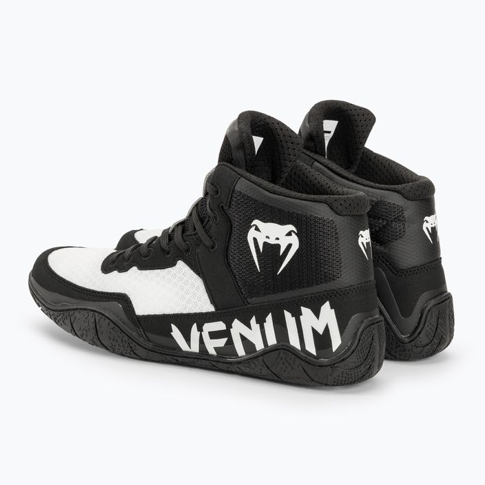 Venum Elite Wrestling μπότες πυγμαχίας μαύρο/λευκό 3