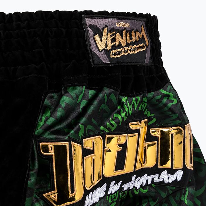 Venum Attack Muay Thai προπονητικό σορτς μαύρο/πράσινο 4