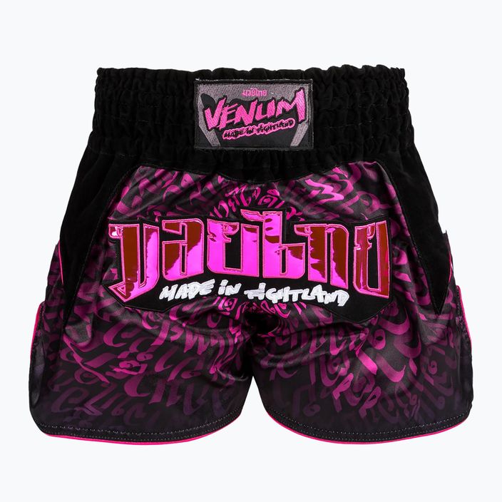 Venum Attack Muay Thai σορτς προπόνησης μαύρο/ροζ