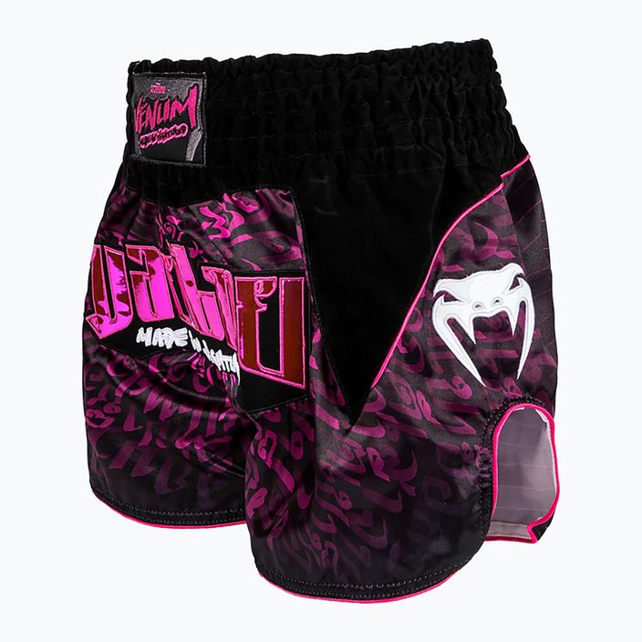 Venum Attack Muay Thai σορτς προπόνησης μαύρο/ροζ 3