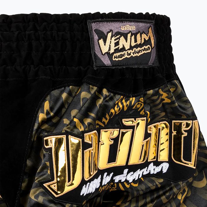 Venum Attack Muay Thai σορτς προπόνησης μαύρο/χρυσό 6