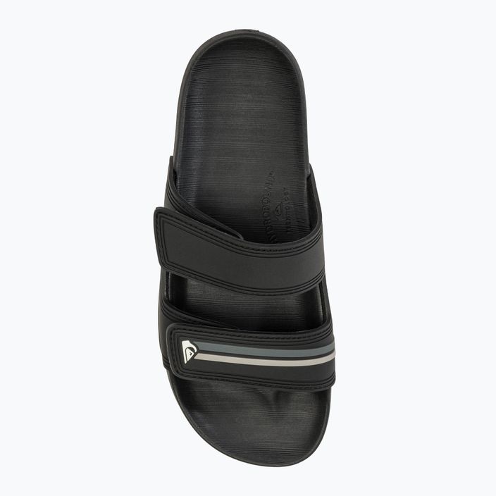 Quiksilver Rivi Double Adjust ανδρικές σαγιονάρες μαύρες/γκρι/μαύρες 5