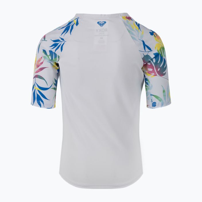 Παιδικό μπλουζάκι κολύμβησης ROXY Printed 2021 bright white/surf trippin 2