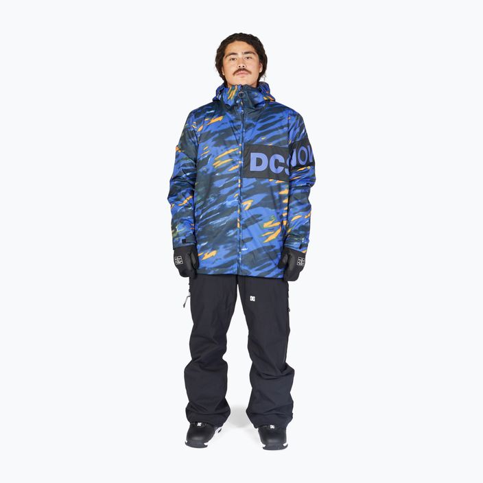 Ανδρικό μπουφάν snowboard DC Propaganda angled tie dye royal blue 2