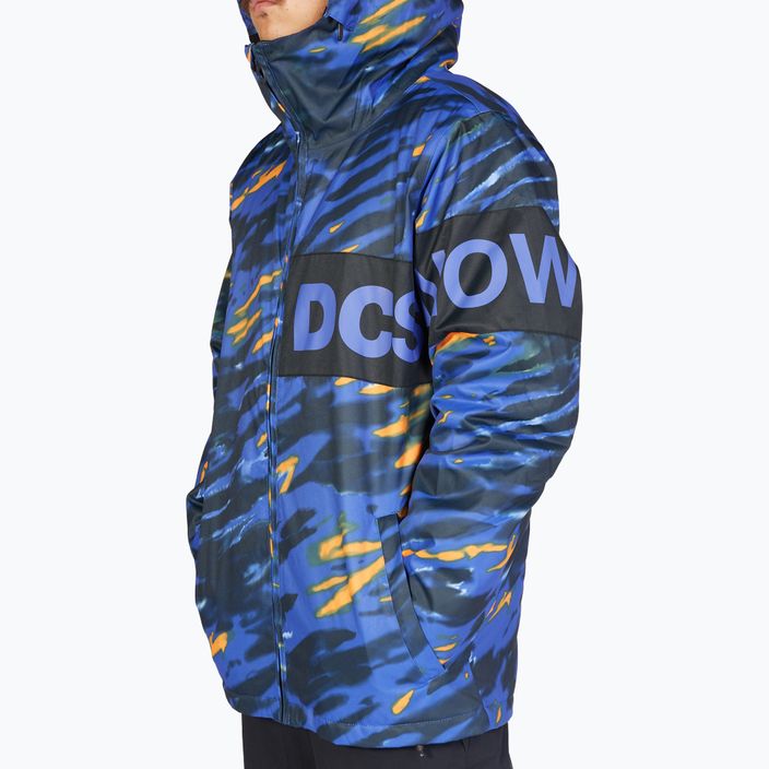 Ανδρικό μπουφάν snowboard DC Propaganda angled tie dye royal blue 5