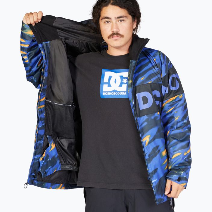 Ανδρικό μπουφάν snowboard DC Propaganda angled tie dye royal blue 8