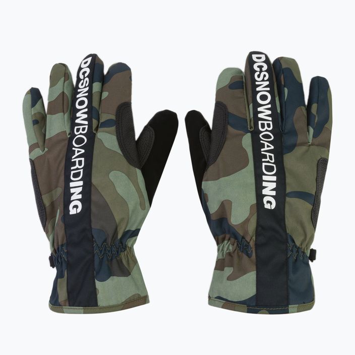 Ανδρικά γάντια snowboard DC Salute woodland camo green 3