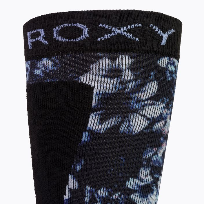 Γυναικείες κάλτσες snowboard ROXY Paloma 2021 true black black flowers 4