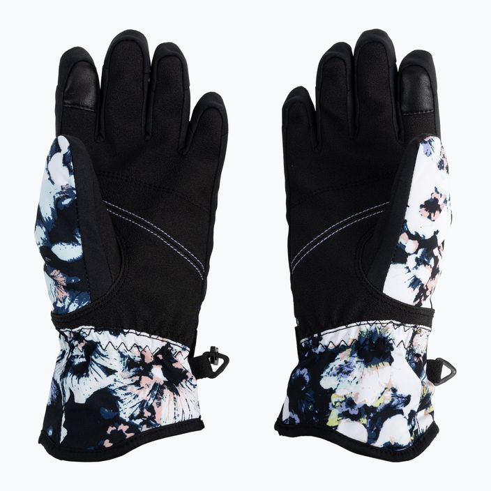 Παιδικά γάντια snowboard ROXY Jetty 2021 true black black flowers 3